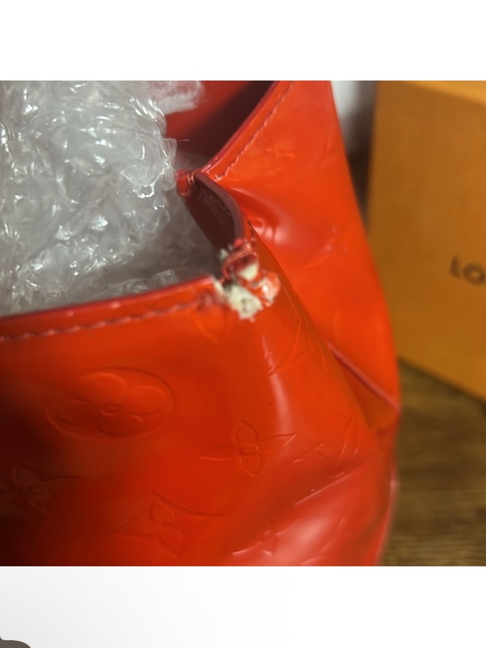 LOUIS VUITTON Vernis Red Reade PM M91088 used - Picture 8 of 16